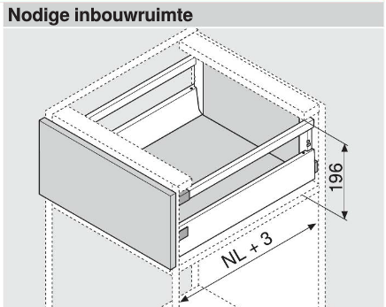 Antaro set lade CM, wit, diepte 600mm, 65kg